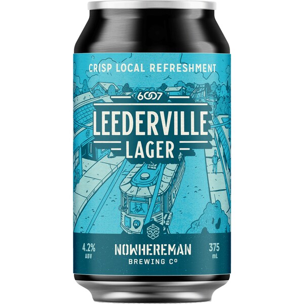 Nowhereman Brewing Co Leederville Lager Can 375ml