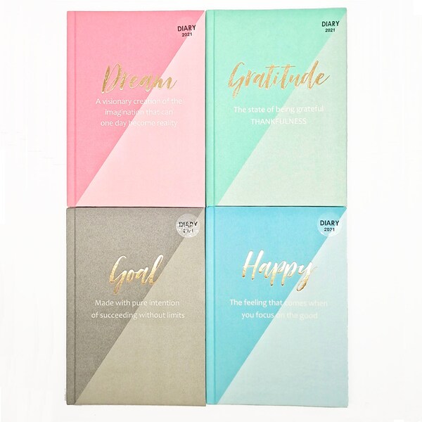 2021 Hardcover Pastel Diary Assorted each