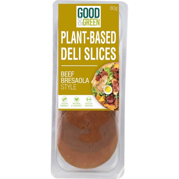 Good & Green Plant Based Deli Slices Beef Bresaola Style 80g