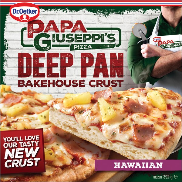 Papa Giuseppi's Deep Pan Bakehouse Crust Hawaiian 392g