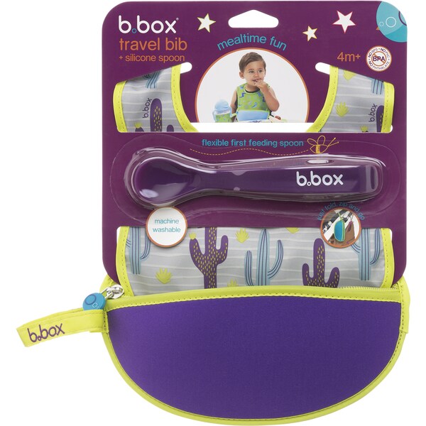 B.Box Travel Bib - Cactus Capers Each