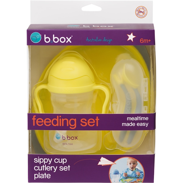 B.Box Feeding Set  - Lemon Sherbet Each