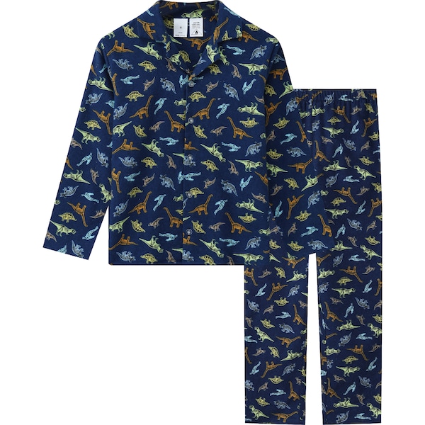 Kids Flannelette Pyjamas Set Dinosaur 8-14 each