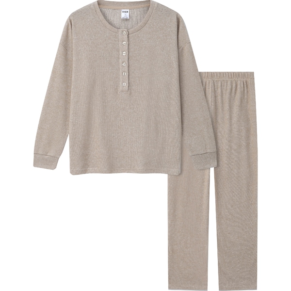 Loungewear Set Beige Large/X Large each