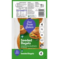 Woolworths Free From Gluten Seeded Bagels