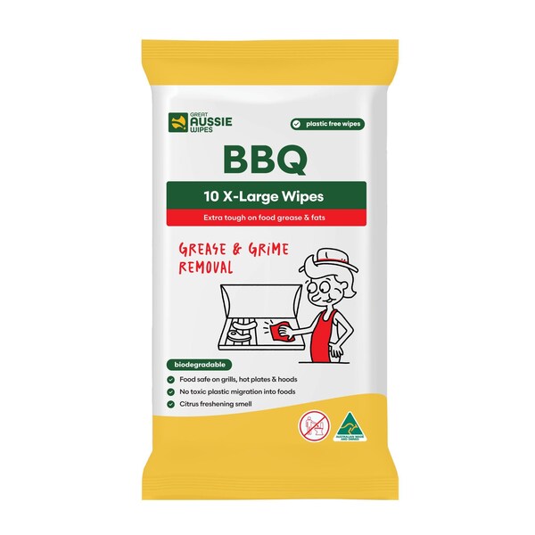 Great Aussie Wipes BBQ X Large Wipes 10 pack