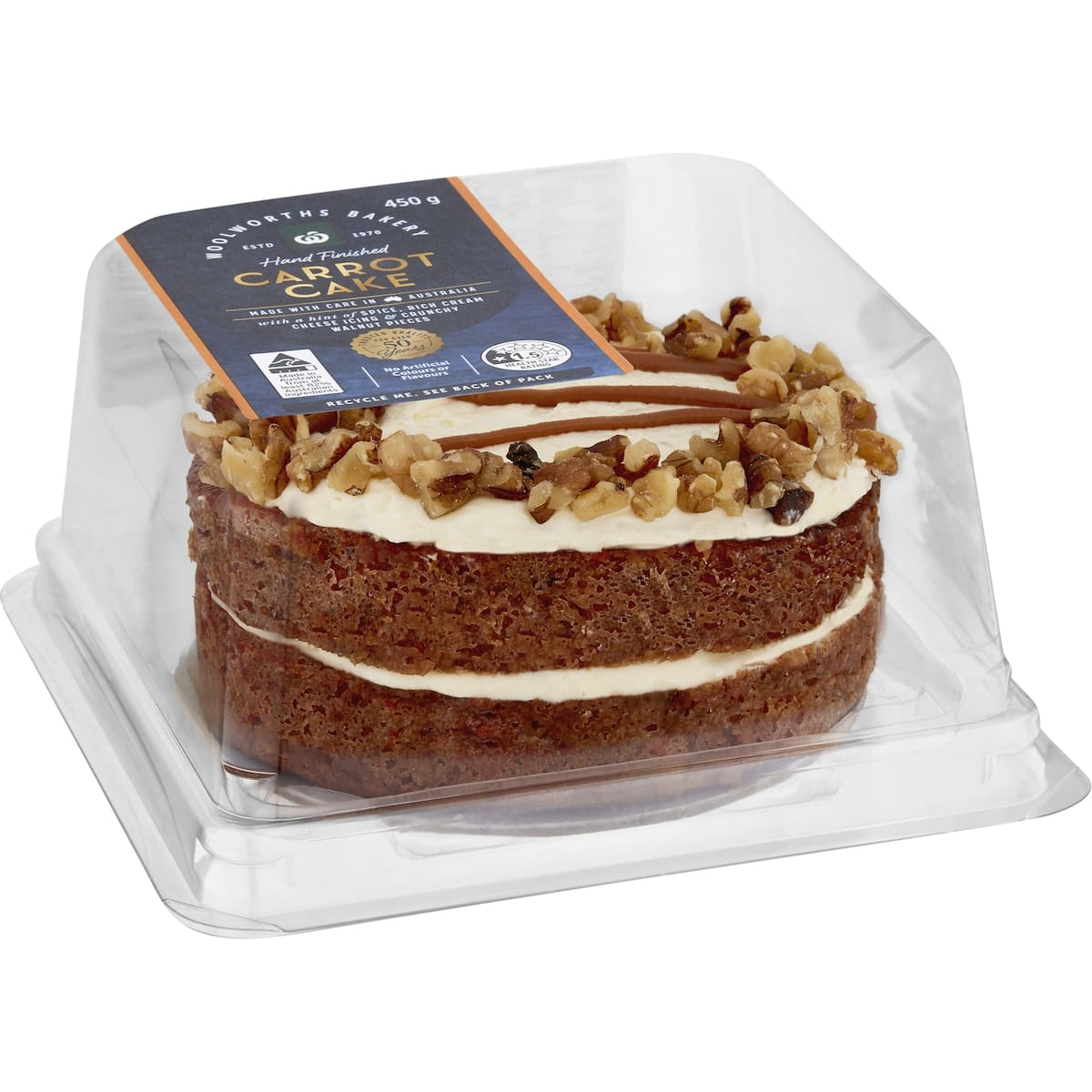 Woolworths Traditional Carrot Cake 450g bunch