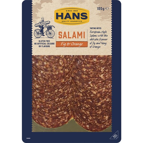 Hans Salami Fig & Orange 100g