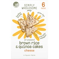 Simply Wholesome Pantry Air Popped Brown Rice & Quinoa Cakes Cheese