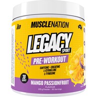 Muscle Nation Legacy Sport Powder Caffeine + Creatine Mango Passionfruit