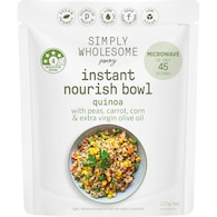 Simply Wholesome Pantry Instant Nourish Bowl Quinoa With Peas Carrot & Corn