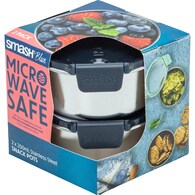 Smash Blue Stainless Steel Snack Pots Assorted 200mL