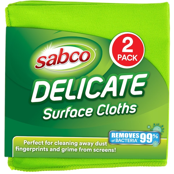 Sabco Delicate Surface Cloth 2 Pack