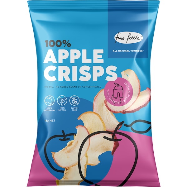 Fine Fettle Apple Crisps 18g