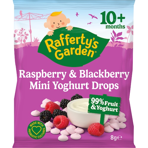 Rafferty's Garden Mini Yoghurt Drops Raspberry & Blackberry 8g