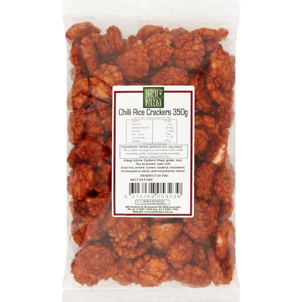 Royal Fields Chilli Rice Crackers 350g