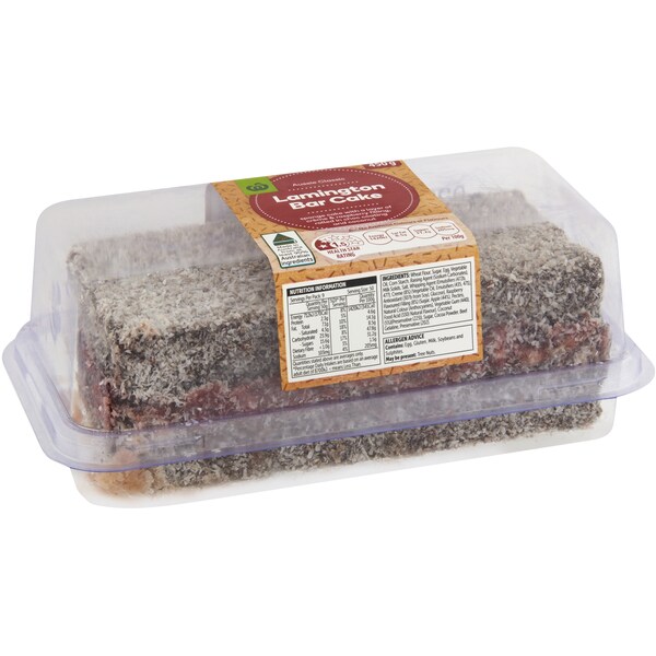 Woolworths Lamington Bar Cake 450g