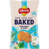 Smith's Crinkle Cut Baked Potato Chips Sour Cream & Chives