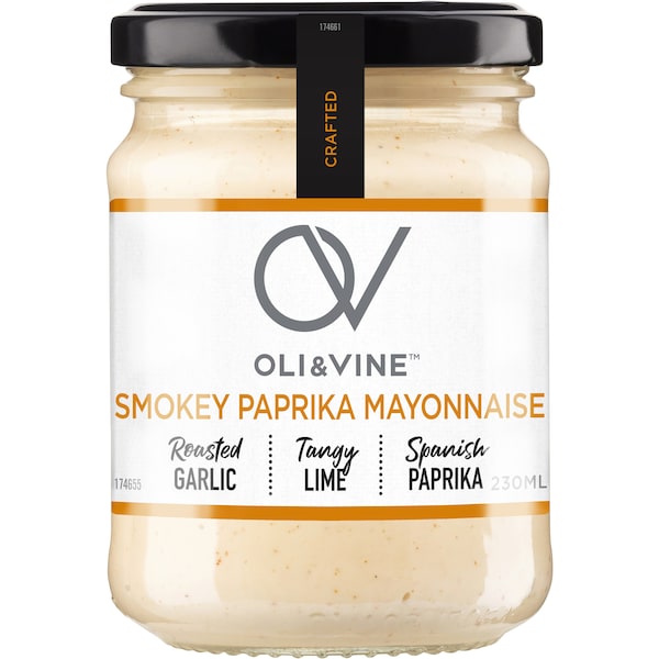 Oli & Vine Premium Smokey Paprika Mayonnaise 230ml
