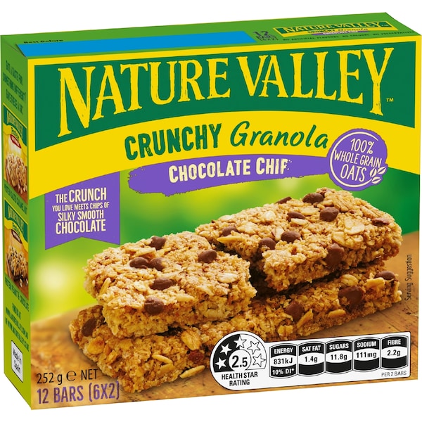 Nature Valley Crunchy Chocolate Chip Granola Bars 6 pack