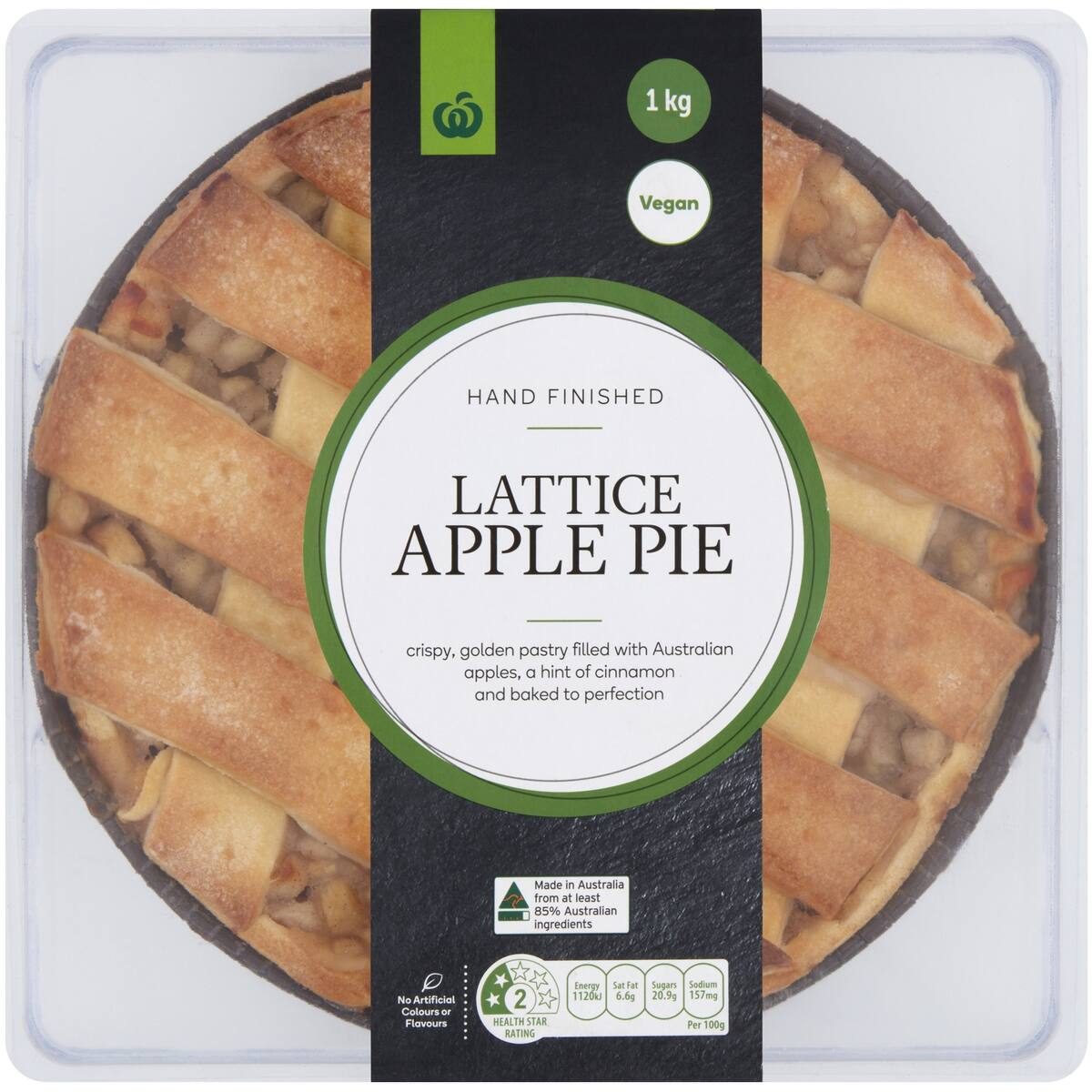 Woolworths Lattice Apple Pie 1kg bunch