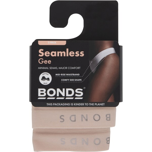 Bonds Ladies Seamless Gee Size 8 2 Pack