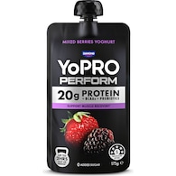 YoPRO Perform High Protein Yoghurt Pouch Mixed Berries