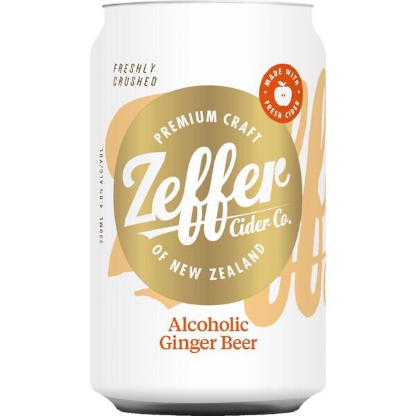 Zeffer Cider Alcoholic Ginger Beer Can 330ml