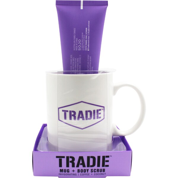 Tradie Mug With Body Scrub Assorted Each