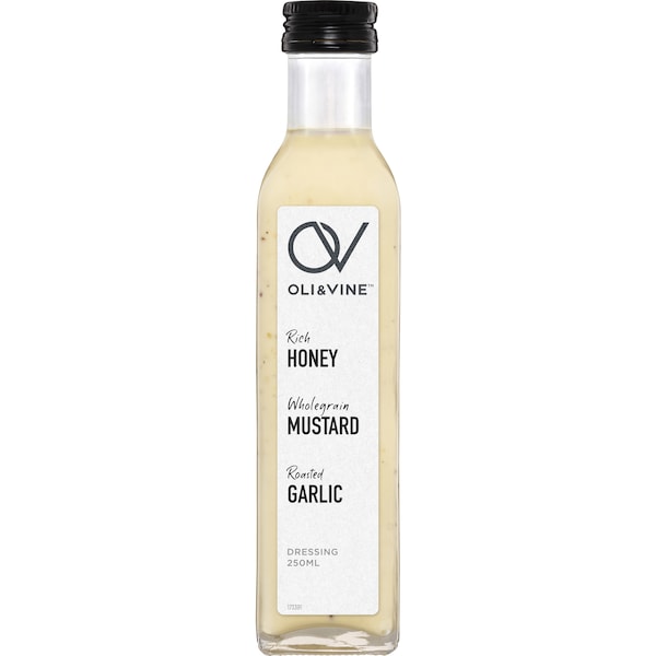 Oli & Vine Rich Honey Mustard Dressing 250mL