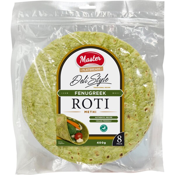 Master Fenugreek Roti Flatbread 8 pack