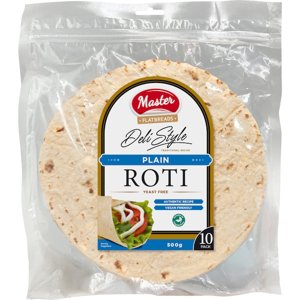 Master Plain Roti Flatbread 10 pack