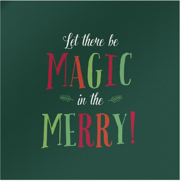 Simply JS Christmas Cards Greeting Green 10 Pack