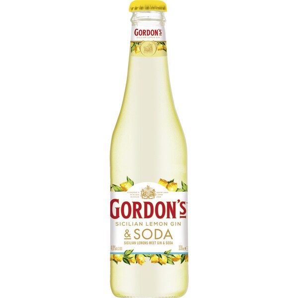 Gordon's Sicilian Lemon Gin & Soda 330ml