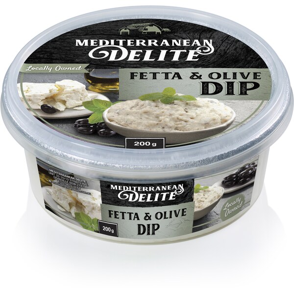 Mediterranean Delite Fetta & Olive Dip 200g