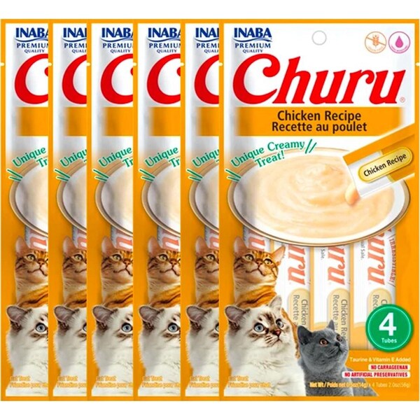 Inaba Churu Chicken Cat Treat Tubes 14g 24pc