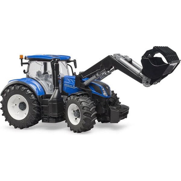 Bruder 1:16 New Holland Tractor T7.315 46cm w/ Front Loader Kids Toy 3y+ Blue