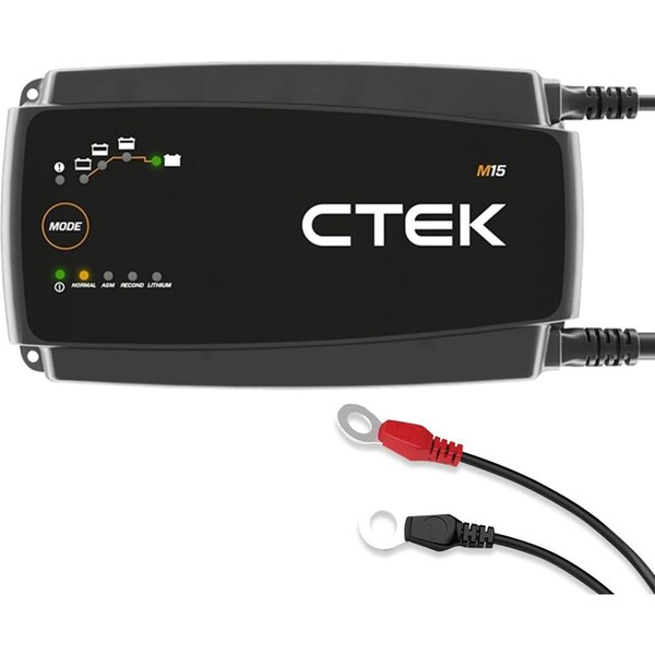 Ctek M15 Automatic Marine Boat Battery Charger Maintainer 12V Lead Acid Lithium