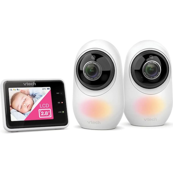 VTech RM2751 2 Camera 7cm Smart WiFi 1080p Video Baby Monitor