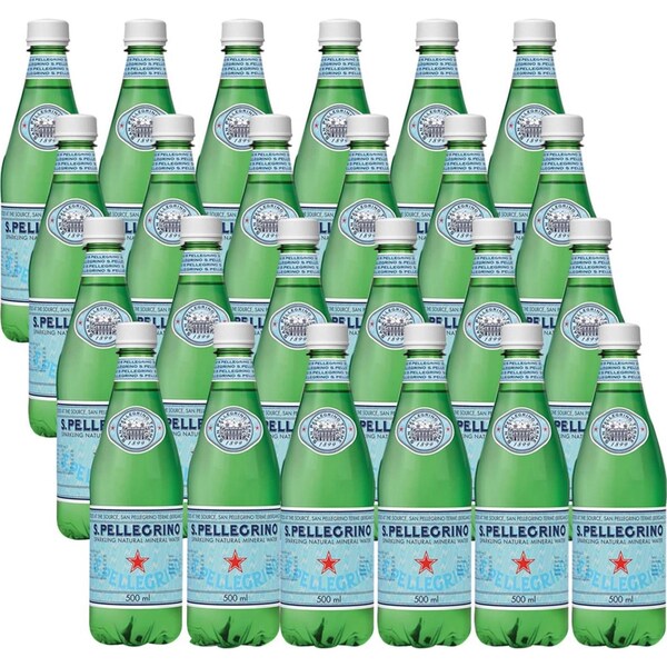 San Pellegrino 500Ml Plastic Sparkling Water 24Pk