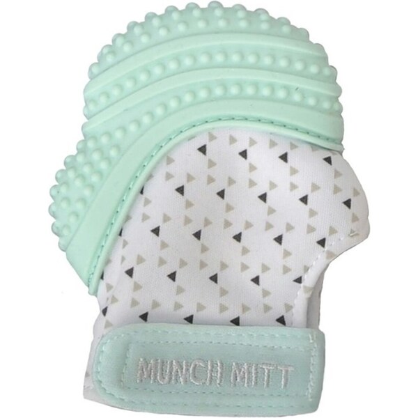 Malarkey Kids Munch Mitt Baby Teething Mitten Silicone Mint Green