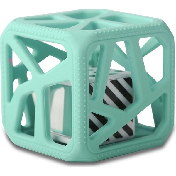 Malarkey Kids Chew Cube Baby/Infant Sensory Rattle/Teether Toy Mint