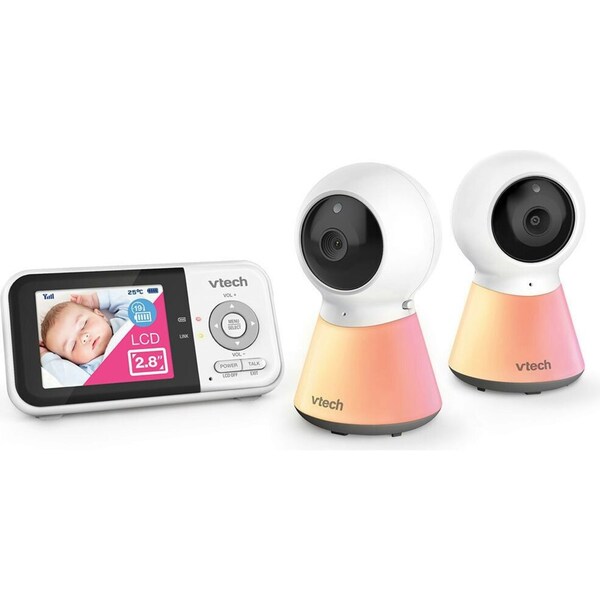 VTech 2-Camera 7cm Full Colour Baby Monitor Home Security BM3350N