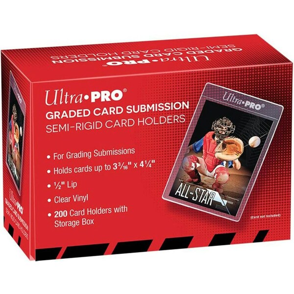 Ultra Pro Semi-Rigid 1/2 inch Lip Tall Sleeves 200 Pack