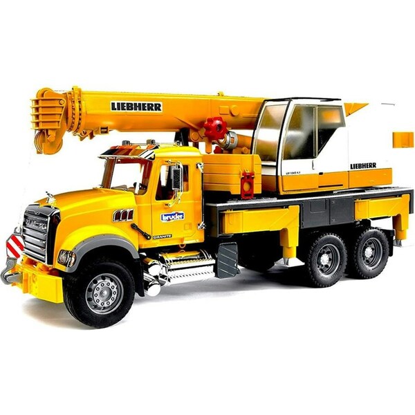 Bruder Mack Granite Truck with Liebherr Crane Trailer Returns accepted (max. 30 days) / N/A
