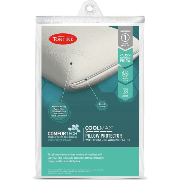 Tontine Comfortech Coolmax Pillow Protector Woolworths