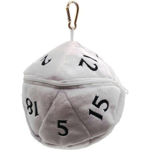 Ultra Pro D20 Plush Dice Bag (White)