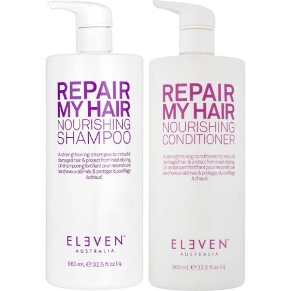 Eleven Australia Repair My Hair Nourishing Shampoo & Conditioner 960mL Duo