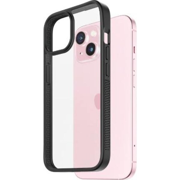 PanzerGlass Clear Phone Case For Apple iPhone 15 - Black