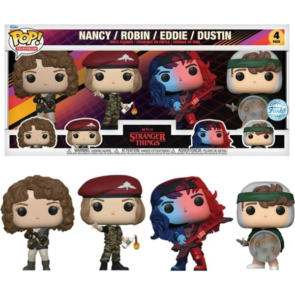 Funko Stranger Things 4: Nancy, Robin, Eddie and Dustin 4 Pack Funko POP! Vinyl Returns accepted (max. 30 days) / N/A